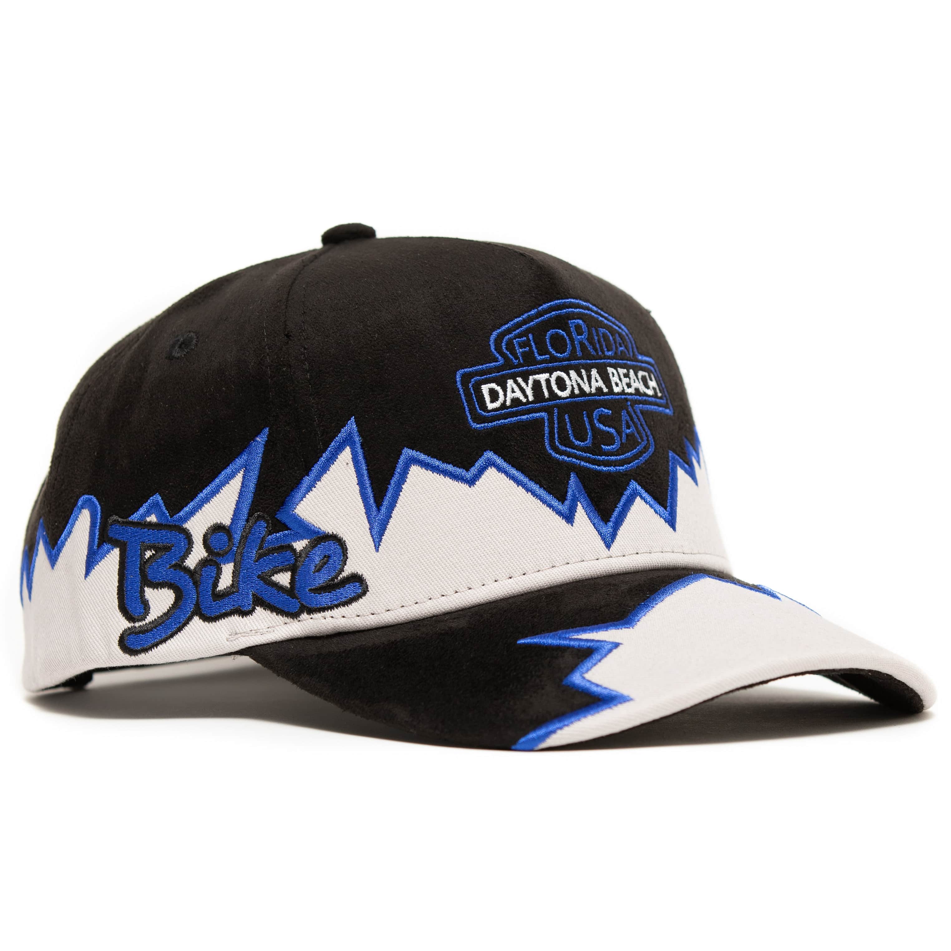 High on Fuel Black Snapback with Blue & Gray Accents Daytona Bike Week