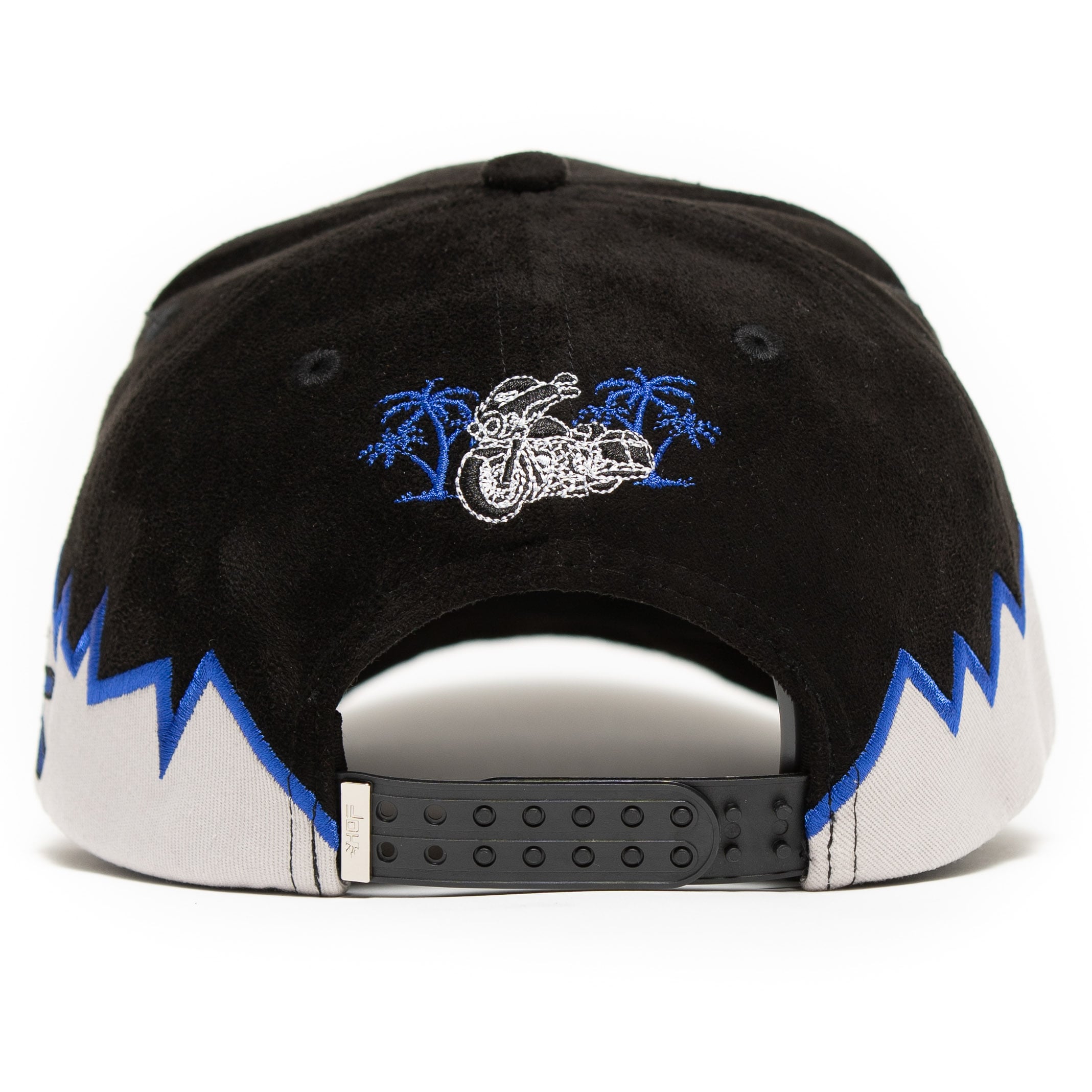 High on Fuel Black Snapback with Blue & Gray Accents Daytona Bike Week