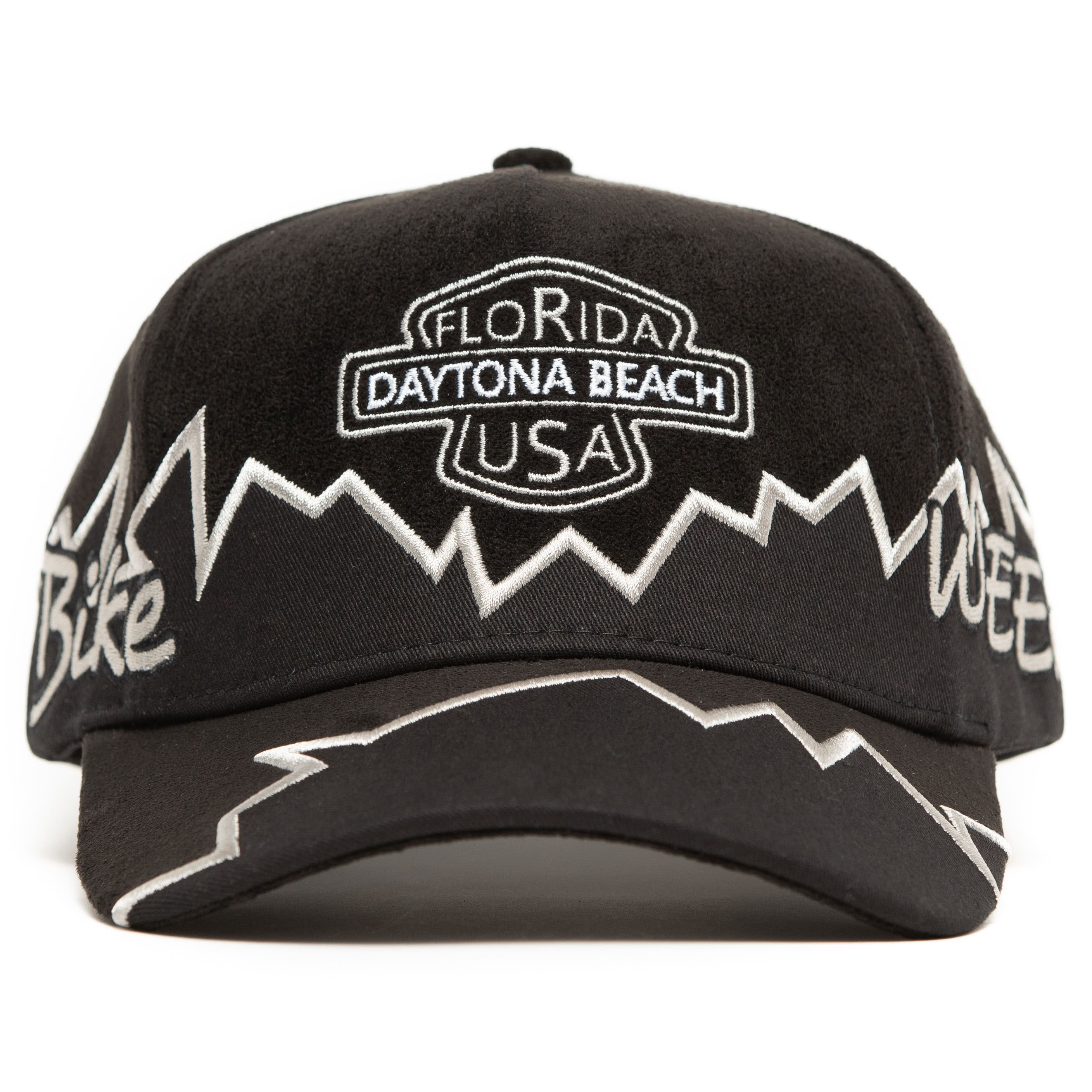 High on Fuel Black Snapback with Silver Accents Daytona Bike Week